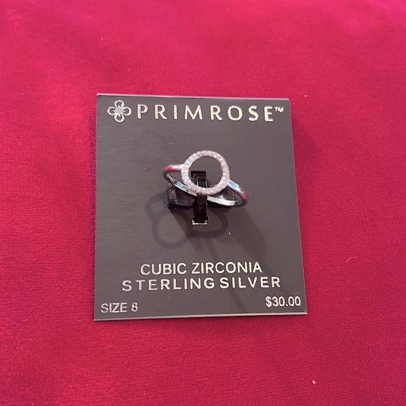 Primrose sterling silver cz ring new - Picture 3 of 7